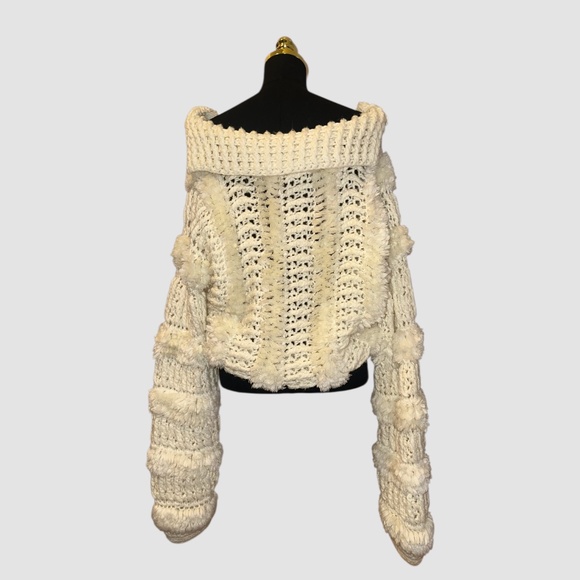 Vintage Cream Sweater - Picture 3 of 5